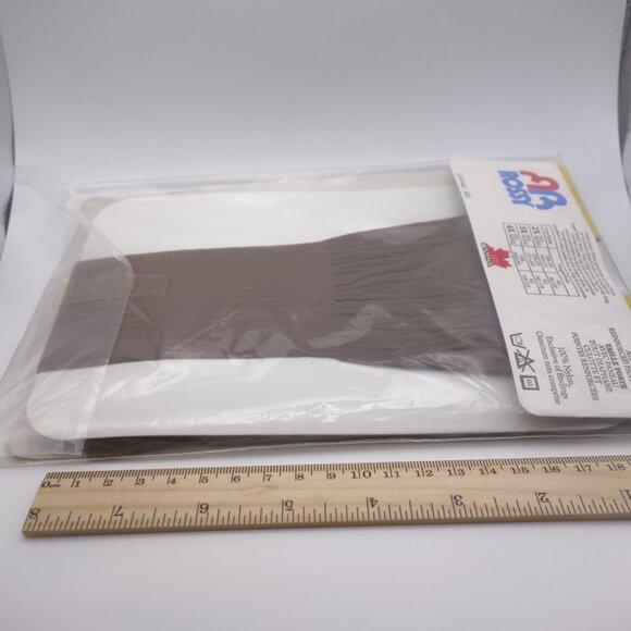 Vintage Rossy Queen Size Nylon 2XL Style 950 Pantyose Black and Taupe - Picture 10 of 16